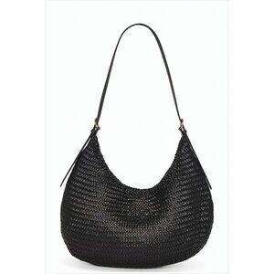 DRAGON DIFFUSION Buffalo Leather Crescent Shoulder Bag